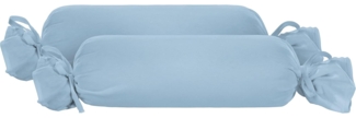 biberna Feinjersey-Kopfkissenbezug 0077144, eisblau, 2x 15x40cm