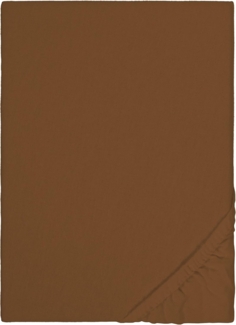 biberna Feinbiber-Spannbetttuch 0002744, chocolate, 1x 140x200 cm - 160x200 cm