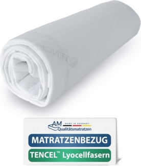 AM Qualitätsmatratzen | Hochwertiger Tencel Matratzenbezug 160 x 200 x 14 cm - Ersatzbezug