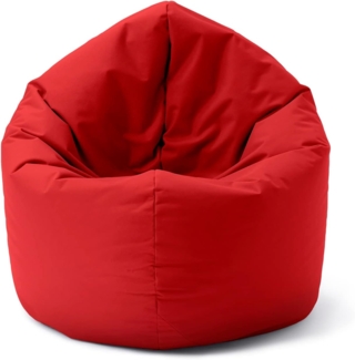 Lumaland Indoor / Outdoor Sitzsack, 2-in-1-Sitzsack, Polyester, 120 x 80 x 75 cm, 300 Liter, Rot