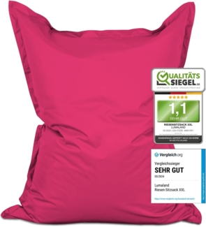 Lumaland 'Luxury' XXL-Sitzsack, Indoor & Outdoor, Pink, Polyester, 380 l