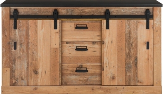 Sideboard Stove in Used Wood hell 162 x 91 cm