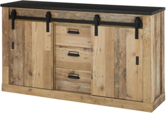 Sideboard Stove in Used Wood hell 162 x 91 cm