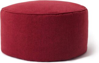 Lumaland 'Comfort Line' Sitzsack-Hocker, Indoor, Polyester rot, 45 x 45 x 25 cm, 50 l