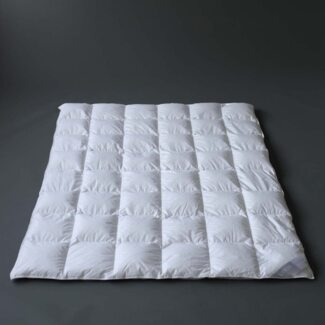 Daunen-Bettdecke - Extra-Leicht Kassettenbett - Sommer-Bettdecke - Verse Saphir weiß,155x220 cm