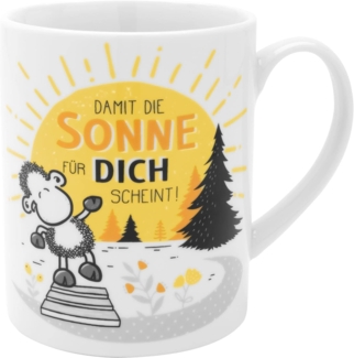 XL Jumbo Tasse Kaffetasse Kaffeebecher Teetasse 60cl Sheepworld Sonne 47548