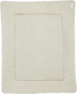Meyco Knit Basic Laufstallteppich Grau Melange 77x97 cm Ecru