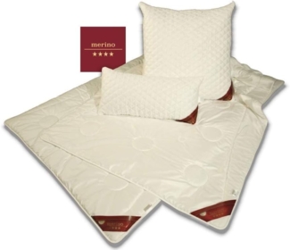 Merino Winter Bettdecke - Duo-Warm Steppbett - Garanta Merino 155x220 cm