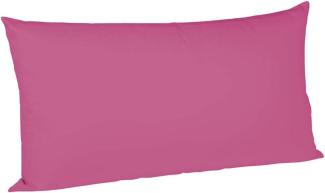 Fleuresse Mako-Satin-Kissenbezug uni colours cassis 4512 40x80 cm