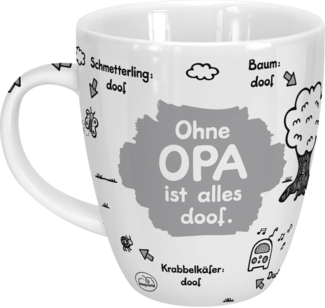 Sheepworld - Tasse "Ohne. ist alles doof" 0,5l ODIAD Geschenk Kaffee- Tasse Opa
