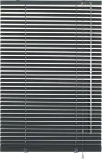 GARDINIA Alu-Jalousie, Sicht, 25 mm, Schiefer, 175x100 cm