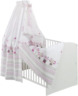 Schardt Himmelset/Bettset 4-teilig Banjo pink