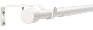 Deco-Raum Gardinenstange Flexa Stilgarnitur Set ausziehbar, Ø 19 mm, 1-läufig, ausziehbar, Wandmontage, verschraubt, Metall, perfekt für Dekoschals Gardinen