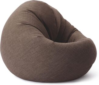 Lumaland 'Interior Line' 2-in-1 Sitzsack, Runder Komfort für drinnen, 300l, 120 x 80 x 75 cm, Braun