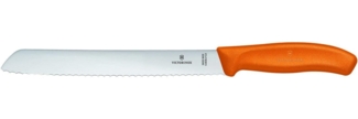 Victorinox Swiss Classic 21cm Brotmesser Wellenschliff orange