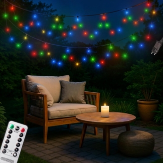 monzana Lichterkette, 200/400/600 LEDs warmweiß/kaltweiß/bunt Weihnachtsbaum