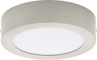 Eglo 94523 EGLO FUEVA 1 LED Deckenleuchte Aufbau nickel-matt max. 10,95W Ø17cm