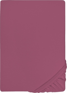 Castell Jersey-Stretch-Spannbetttuch, Brombeere, 1x 90x190 cm - 100x200 cm, 90x200 cm