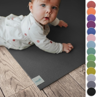 SanoSoft Krabbelunterlage, PVC-Schaum grau, 120 x 100 cm