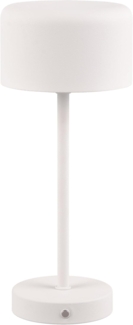 Akku Tischleuchte JEFF per USB aufladbar, Sensordimmer, Weiß, 30cm