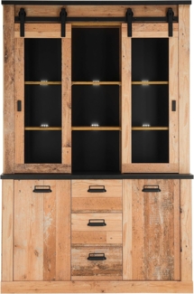 Buffetschrank Stove in Used Wood hell 133 x 201 cm