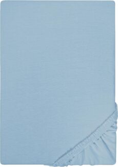 Castell Jersey-Stretch-Spannbetttuch, Blau, 1x 180x200 cm - 200x200 cm, 180x200 cm