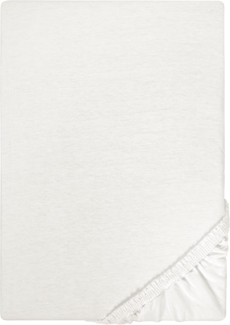 Biberna Jersey-Spannbetttuch, 100 % Baumwolle, Grau, 1x 90x190 cm - 100x200 cm