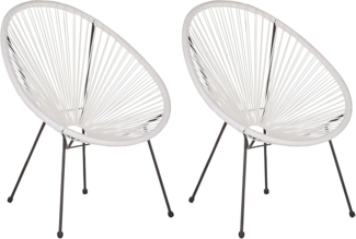 Gartenstuhl 2er Set ACAPULCO II Weiß
