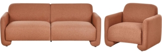 4-Sitzer Sofa Set Stoff Goldbraun SALAND