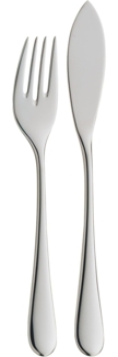 WMF Fischbesteck 2-teilig Merit Fischgabel Fischmesser Cromargan protect Edelstahl rostfrei extrem kratzbeständig poliert