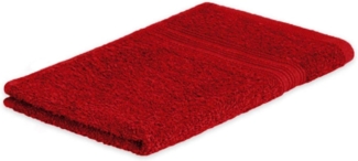 Exklusiv Heimtextil Gästehandtuch Frottier 500 g/m² 30 x 50 cm Rot