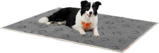 Feandrea Haustierdecke, wasserdicht, Sherpa Fleece, Grau, XL (152x127 cm)
