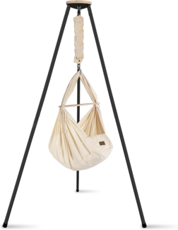 Federwiege mit Tipi Bio Anthrazit Schafwolle