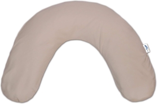 Theraline 'Bamboo' Nackenkissen mittel inkl. Bezug, Baumwolle cappuccino, 100x21 cm