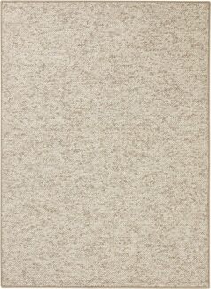 Woll-Optik Teppich Wolly Beige Braun - 80x150x0,1cm