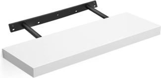 VASAGLE Wandregal, MDF weiß, 60 x 20 x 3,8 cm