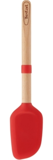 Tefal K23046 Ingenio Holz-Löffel Silikon | flexiblen Kopf | hochwertigen Holzgriff | Befestigungshaken|35. 3x9. 2x2. 7 cm, Braun