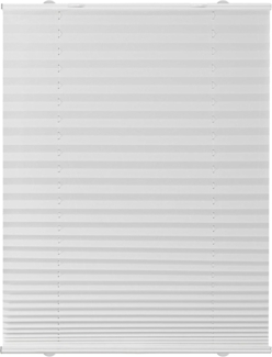 Lichtblick Sonnenschutzsysteme GmbH Plissee Dublin 55 cm x 130 cm (BxL) Weiß Tageslicht - Blickdicht; Saugnapf direkt am Fenster; flexibel einsetzbar