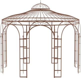 ELEO Metallpavillon rund Florenz Ø 3,7 m unbeschichtet