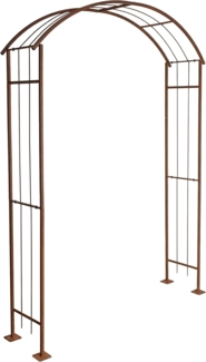 Rosenspalier Rosenbogen Torbogen 160 cm Rankhilfe Rost Metall Kletterhilfe Bogen