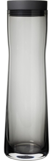 Blomus SPLASH Wasserkaraffe, Karaffe, Krug, Edelstahl poliert, Glas klar, Silikon, schwarz, 1 L, 63807