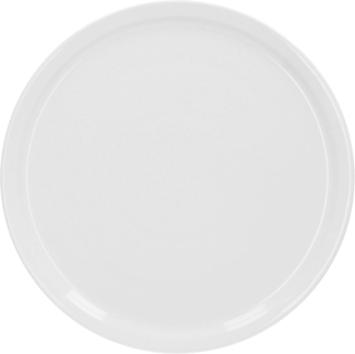 Pizzateller Jumbo-Teller Ø32,5cm Servier Tafel Pizza Porzellan rund blanko weiß Gastro Antipasti