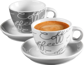 Ritzenhoff & Breker CORNELLO Espresso Set grau 4-teilig