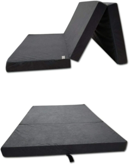 Odolplusz Faltmatratze Klappmatratze Matratze faltbar klappbar Gästematratze Reisematratze 65 x 180 x 7 cm (Grau)