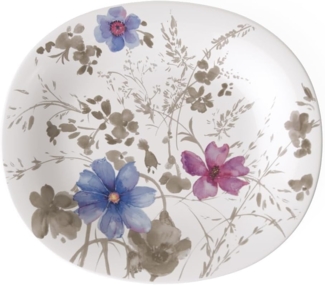 Frühstücksteller oval 23x19 cm Mariefleur Gris Basic Villeroy und Boch Frühstücksteller - Mikrowelle geeignet, Spülmaschinenfest