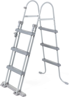 Bestway Poolleiter, für Pools bis 107 cm Höhe, Metall/Kunststoff Grau, 100 x 71,5 x 150 cm