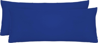 biberna Feinjersey-Kopfkissenbezug 0077144, saphir, 2x 40x60cm