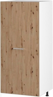 Vicco Hochschrank R-Line, Artisan-Eiche/Weiß, 60 cm