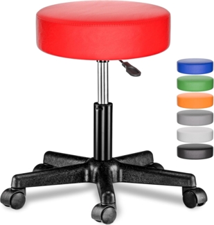 Casaria Drehhocker, Höhenverstellbar 10cm Polsterung 46-60cm Sitzhöhe 360° Drehbar Ø35cm
