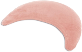 Theraline Plüschmond Mondkissen Stillkissen 140x27 cm Puderrosa